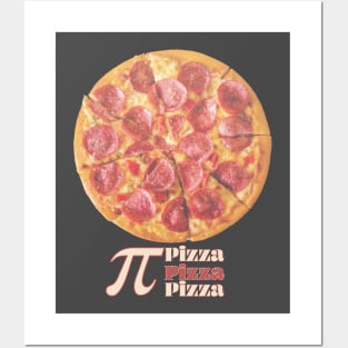 Pizza Pi Pepperoni with Pi and Pizza Pizza Pizza Posters and Art